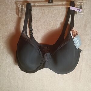 Bali Underwire women’s bra, Ultra Light , Neckline Convertible, 34D Black New